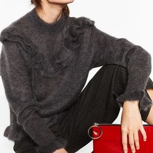 Zara Frilled Mohair Sweater